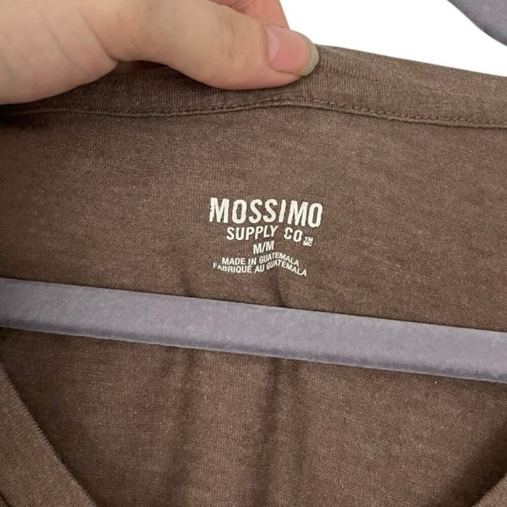 Mossimo Supply Co Brown V-Neck Short Sleeve Top - Picture 8 of 8